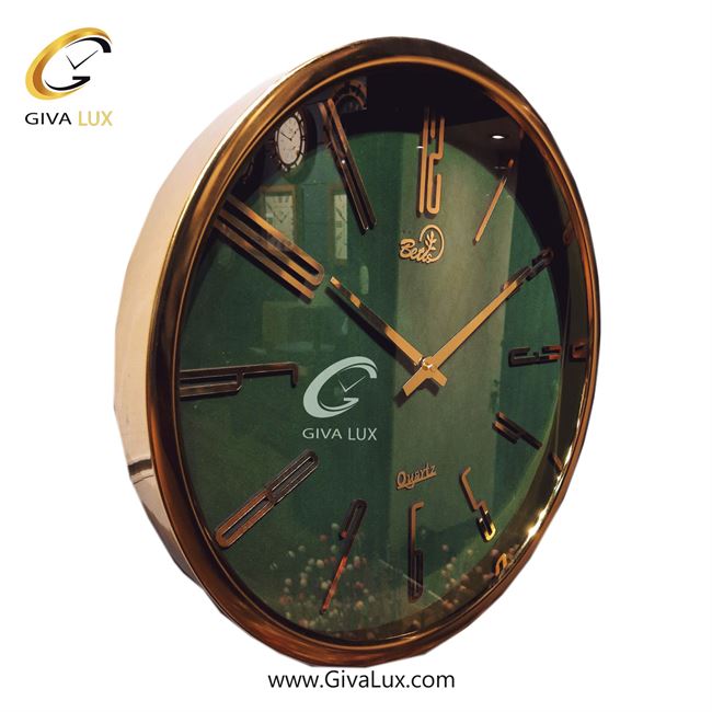 ساعت دیواری اورجینال بتیس آلیاژ فلزی طلایی| کد رفرنس 4520
