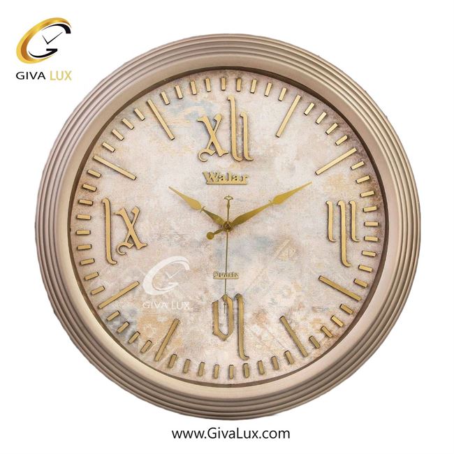 ساعت دیواری اورجینال والار PVC کرم| کد رفرنس 520