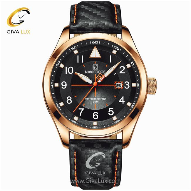 ساعت مچی اورجینال مردانه ناوی فورس|Naviforce|نوی فورس|نیوی فورس رزگلد | مشکی| مشکی| کد رفرنس NF8022
