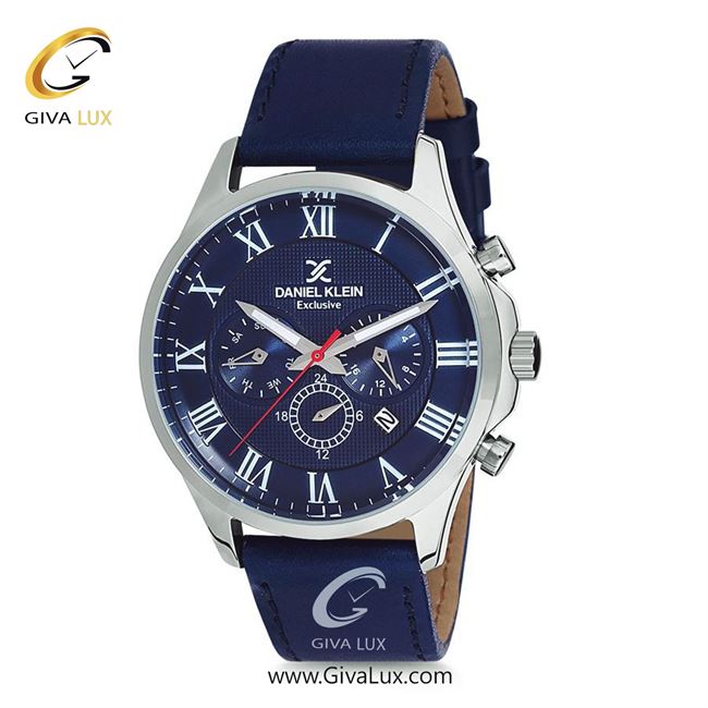 ساعت مچی اورجینال مردانه دنیل کلین سه موتوره فول تایم نقره ای | سرمه ای| سرمه ای| کد رفرنس DK12220-2