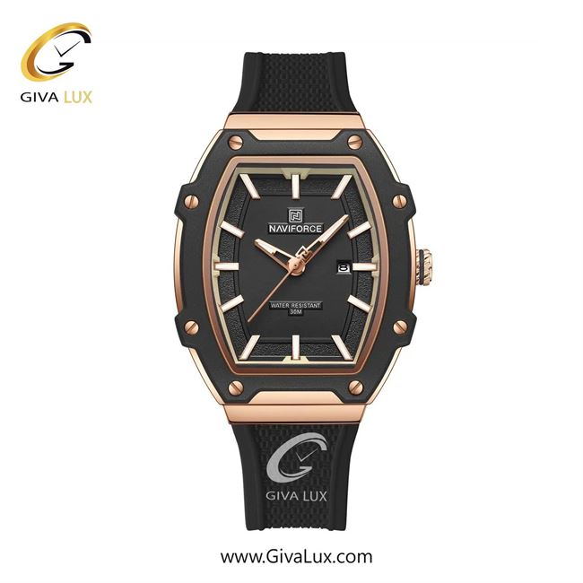 ساعت مچی اورجینال زنانه ناوی فورس|Naviforce|نوی فورس|نیوی فورس رزگلد-مشکی | مشکی| مشکی| کد رفرنس NF8069 RG/B