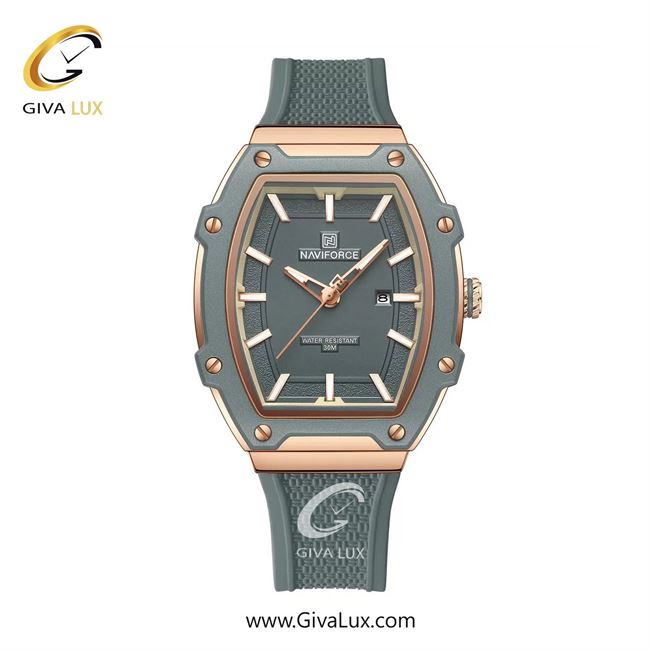 ساعت مچی اورجینال زنانه ناوی فورس|Naviforce|نوی فورس|نیوی فورس طوسی-رزگلد | طوسی| طوسی| کد رفرنس NF8069 RG/GY