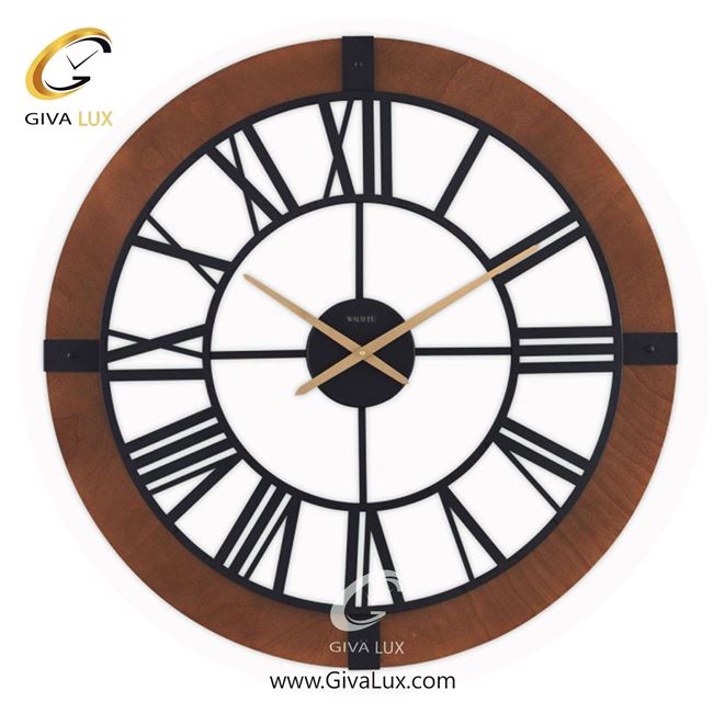 ساعت دیواری اورجینال والتر چوب-آلیاژ فلزی قهوه ای| کد رفرنس 8073BR