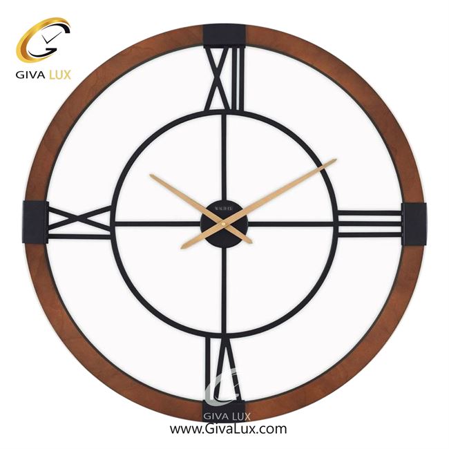ساعت دیواری اورجینال والتر آلیاژ فلزی-چوب قهوه ای| کد رفرنس 8077BR