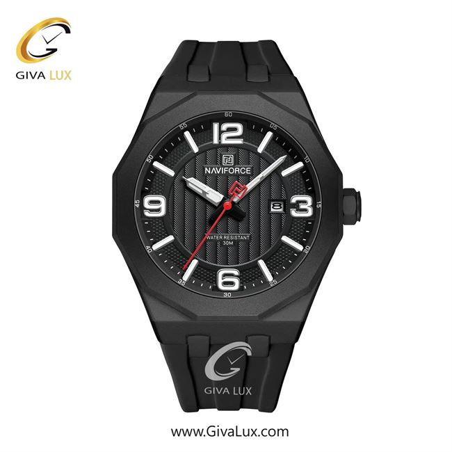 ساعت مچی اورجینال مردانه ناوی فورس|Naviforce|نوی فورس|نیوی فورس مشکی | مشکی| مشکی| کد رفرنس NF8079 B/B/B