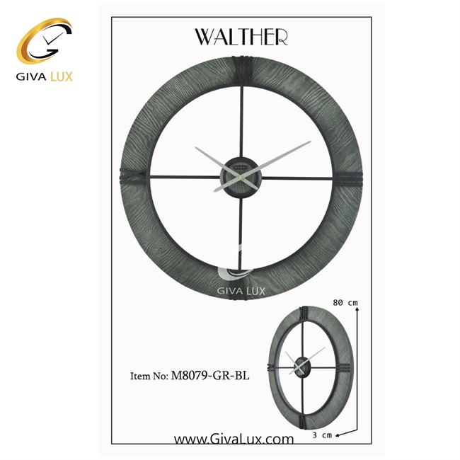 ساعت دیواری اورجینال والتر آلیاژ فلزی-چوب قهوه ای| کد رفرنس 8079BR 8079-GR-BL-1.jpg