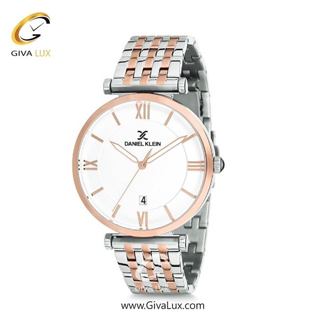 ساعت مچی اورجینال مردانه دنیل کلین رزگلد | نقره ای-رزگلد| سفید| کد رفرنس DK12217-2