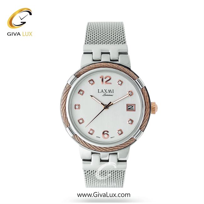 ساعت مچی اورجینال زنانه لاکسمی رزگلد-نقره ای | نقره ای| نقره ای| کد رفرنس 3-8111