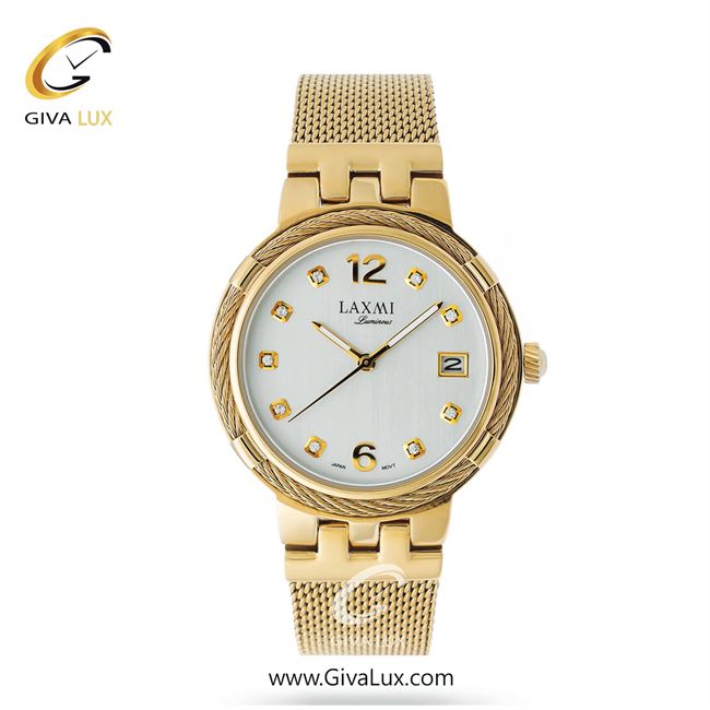 ساعت مچی اورجینال زنانه لاکسمی طلایی | طلایی| نقره ای| کد رفرنس 4-8111