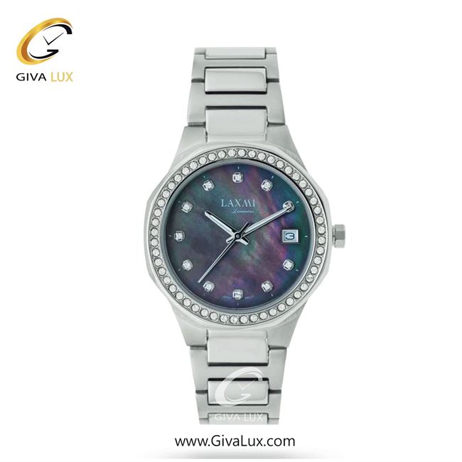 ساعت مچی اورجینال زنانه لاکسمی نقره ای | نقره ای| سبز-هفت رنگ| کد رفرنس 6-8113