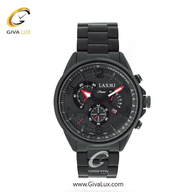 ساعت مچی اورجینال مردانه لاکسمی سه موتوره کرنوگراف مشکی | مشکی| مشکی| کد رفرنس 5-8117