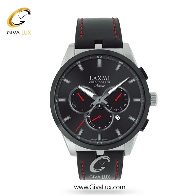 ساعت مچی اورجینال مردانه لاکسمی سه موتوره کرنوگراف نقره ای-مشکی | مشکی| مشکی| کد رفرنس 3-8131
