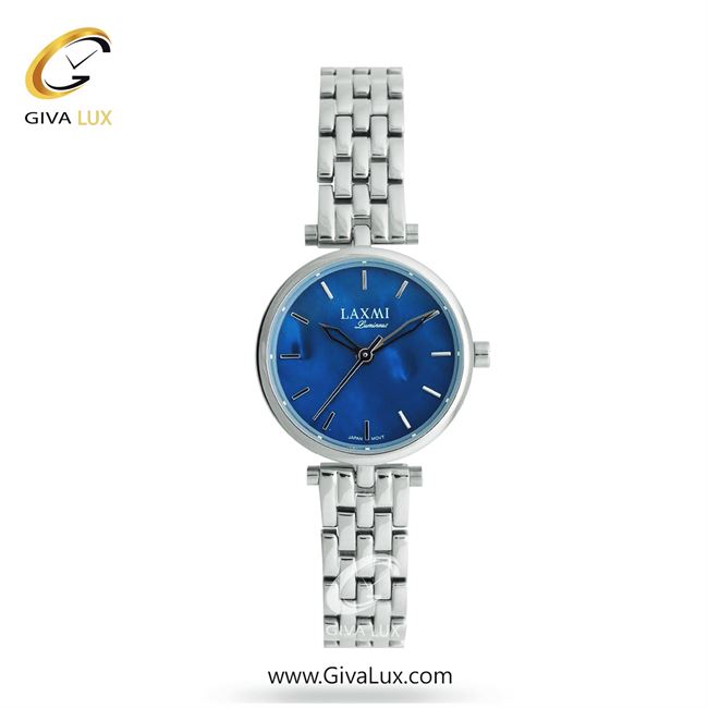 ساعت مچی اورجینال زنانه لاکسمی نقره ای | نقره ای| آبی| کد رفرنس 12-8138