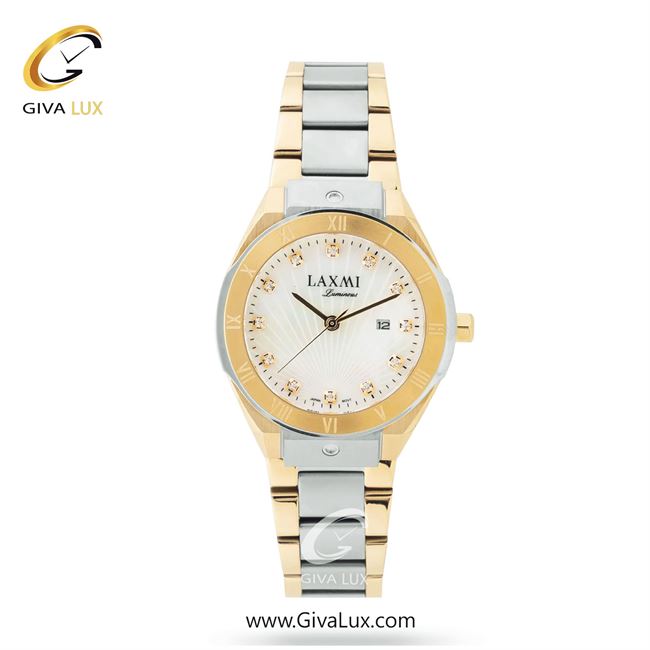 ساعت مچی اورجینال زنانه لاکسمی طلایی-نقره ای | نقره ای-طلایی| سفید| کد رفرنس 5-8140