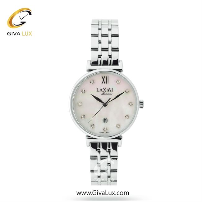 ساعت مچی اورجینال زنانه لاکسمی نقره ای | نقره ای| سفید صدفی| کد رفرنس 3-8141