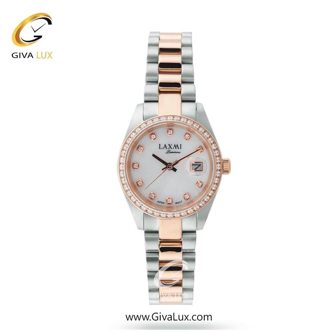 ساعت مچی اورجینال زنانه لاکسمی رزگلد-نقره ای | نقره ای-رزگلد| سفید| کد رفرنس 7-8146