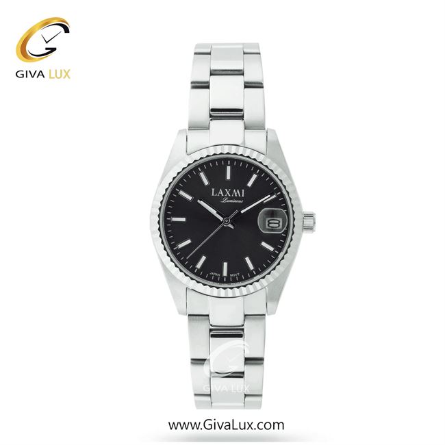 ساعت مچی اورجینال زنانه لاکسمی نقره ای | نقره ای| مشکی| کد رفرنس 2-8147