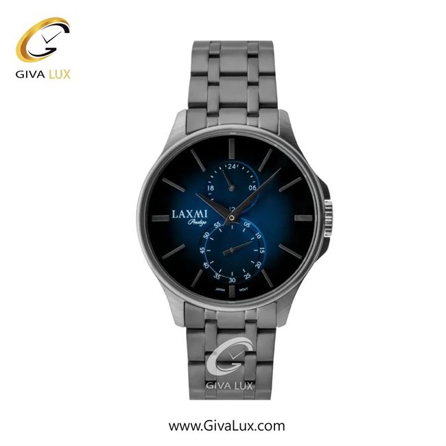 ساعت مچی اورجینال مردانه لاکسمی دو موتوره زیر ثانیه تیتانیوم | تیتانیوم| سرمه ای| کد رفرنس 4-8149