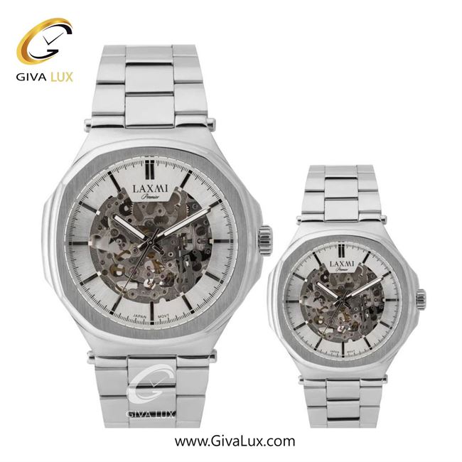 ساعت مچی اورجینال ست لاکسمی نقره ای | نقره ای| نقره ای| کد رفرنس زنانه: 8150-3L ، مردانه: 8150-3G