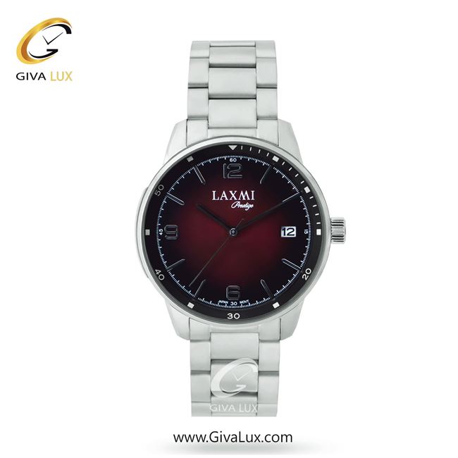 ساعت مچی اورجینال مردانه لاکسمی نقره ای | نقره ای| مشکی-قرمز| کد رفرنس 1-8153