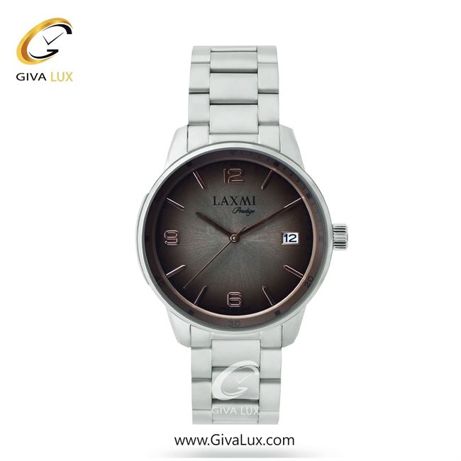 ساعت مچی اورجینال مردانه لاکسمی نقره ای | نقره ای| دودی|تیتانیوم| کد رفرنس 5-8153