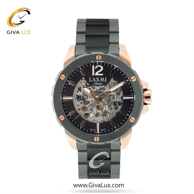 ساعت مچی اورجینال مردانه لاکسمی تیتانیوم-رزگلد | تیتانیوم(زغالی)-مشکی| نقره ای-مشکی| کد رفرنس 5-8154