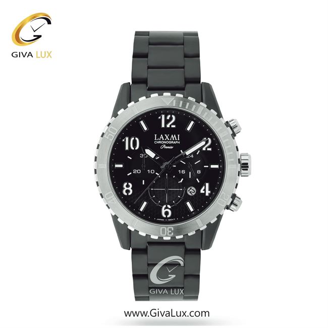 ساعت مچی اورجینال مردانه لاکسمی سه موتوره کرنوگراف نقره ای-مشکی | مشکی| مشکی| کد رفرنس 3-8159