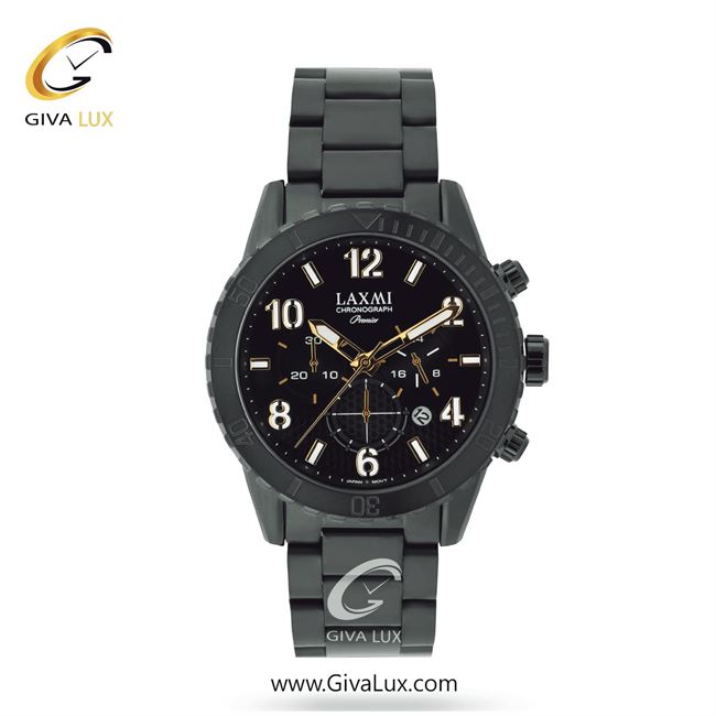 ساعت مچی اورجینال مردانه لاکسمی سه موتوره کرنوگراف مشکی | مشکی| مشکی| کد رفرنس 4-8159