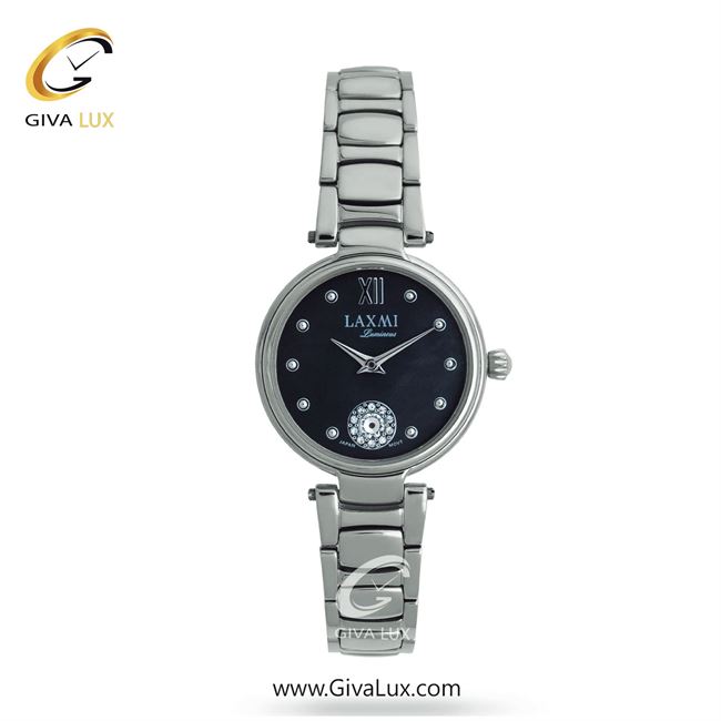 ساعت مچی اورجینال زنانه لاکسمی نقره ای | نقره ای| سرمه ای| کد رفرنس 1-8165