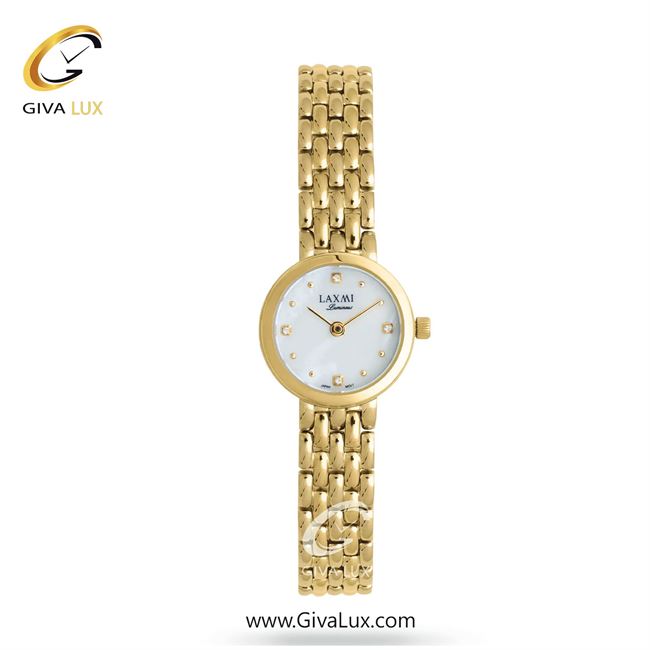 ساعت مچی اورجینال زنانه لاکسمی طلایی | طلایی| سفید صدفی| کد رفرنس 1-8166