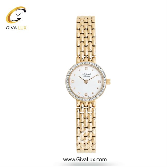 ساعت مچی اورجینال زنانه لاکسمی طلایی | طلایی| سفید| کد رفرنس 2-8167