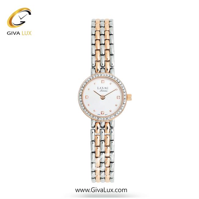 ساعت مچی اورجینال زنانه لاکسمی رزگلد | رزگلد-نقره ای| سفید| کد رفرنس 5-8167