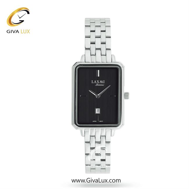 ساعت مچی اورجینال زنانه لاکسمی نقره ای | نقره ای| مشکی| کد رفرنس 1-8168