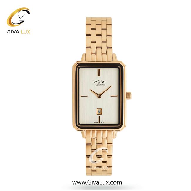 ساعت مچی اورجینال زنانه لاکسمی رزگلد | رزگلد| نقره ای| کد رفرنس 3-8168