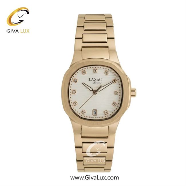 ساعت مچی اورجینال زنانه لاکسمی طلایی | طلایی| سفید| کد رفرنس 8169-1