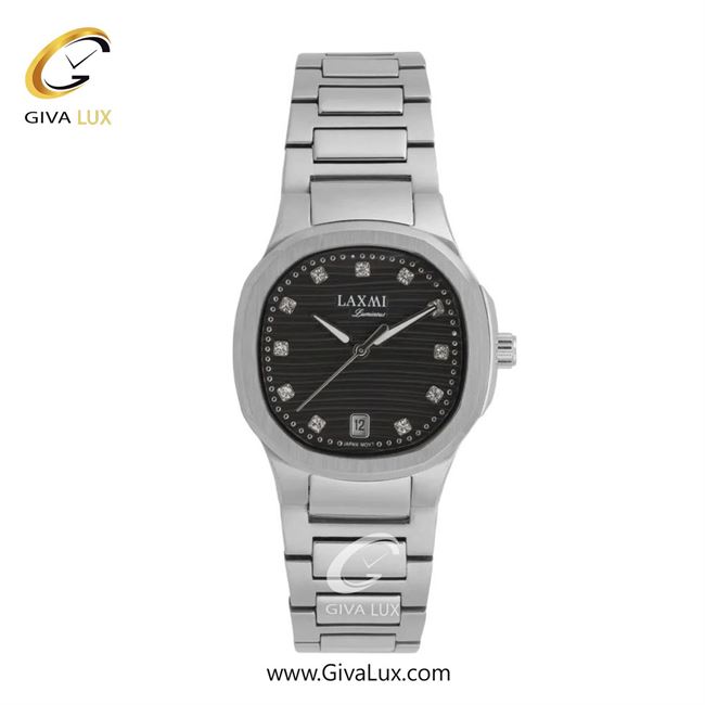 ساعت مچی اورجینال زنانه لاکسمی نقره ای | نقره ای| مشکی| کد رفرنس 8169-2