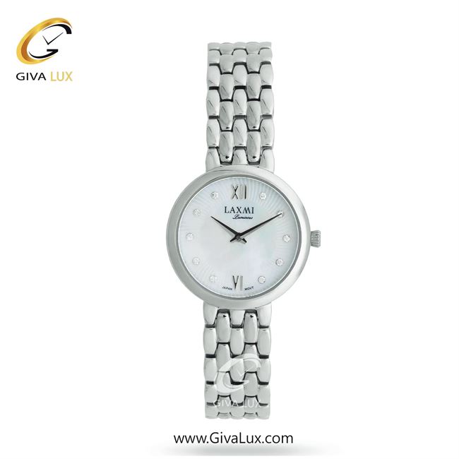 ساعت مچی اورجینال زنانه لاکسمی نقره ای | نقره ای| سفید صدفی| کد رفرنس 5-8173
