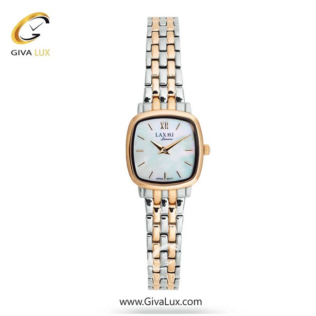 ساعت مچی اورجینال زنانه لاکسمی نقره ای-رزگلد | رزگلد-نقره ای| سفید صدفی| کد رفرنس 5-8174