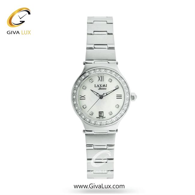 ساعت مچی اورجینال زنانه لاکسمی نقره ای | نقره ای| سفید صدفی| کد رفرنس 1-8177