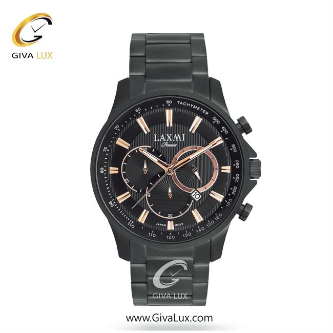ساعت مچی اورجینال مردانه لاکسمی سه موتوره کرنوگراف مشکی | مشکی| مشکی| کد رفرنس 1-8182