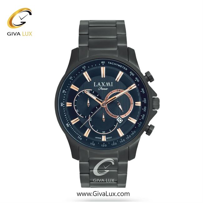 ساعت مچی اورجینال مردانه لاکسمی سه موتوره کرنوگراف مشکی | مشکی| سرمه ای| کد رفرنس 3-8182