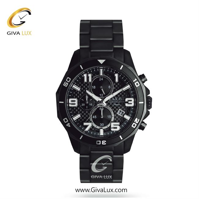 ساعت مچی اورجینال مردانه لاکسمی سه موتوره کرنوگراف مشکی | مشکی| مشکی| کد رفرنس 5-8184