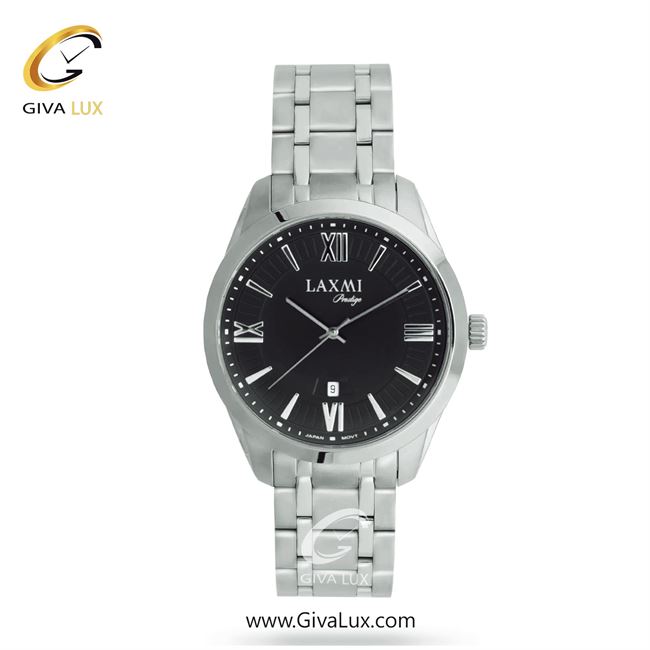ساعت مچی اورجینال مردانه لاکسمی نقره ای | نقره ای| مشکی| کد رفرنس 3-8185