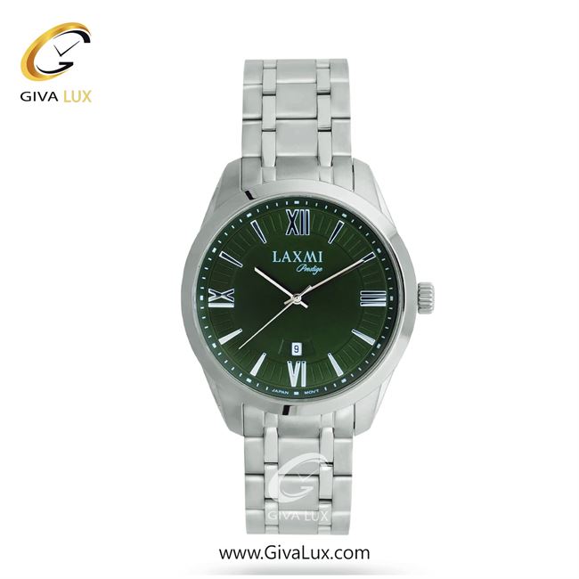 ساعت مچی اورجینال مردانه لاکسمی نقره ای | نقره ای| سبز| کد رفرنس 4-8185