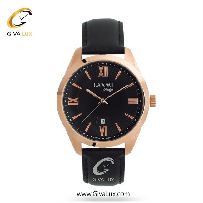 ساعت مچی اورجینال مردانه لاکسمی رزگلد | مشکی| مشکی| کد رفرنس 2-8186
