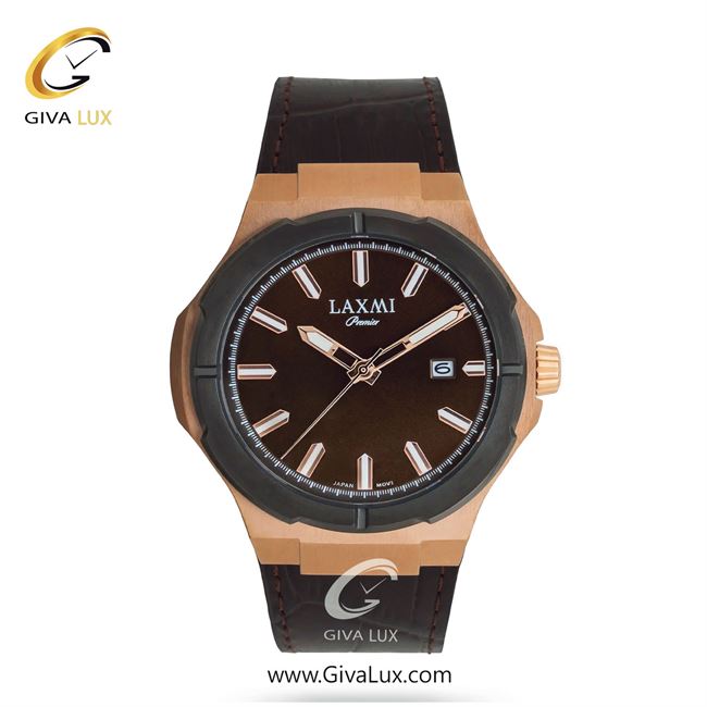 ساعت مچی اورجینال مردانه لاکسمی رزگلد-تیتانیوم | قهوه ای| قهوه ای| کد رفرنس 1-8193