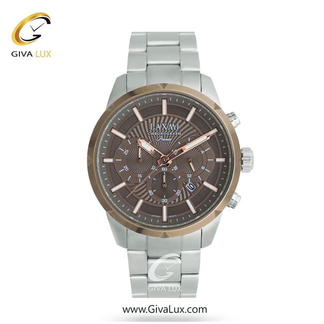 ساعت مچی اورجینال مردانه لاکسمی سه موتوره کرنوگراف نقره ای-قهوه ای | نقره ای| قهوه ای| کد رفرنس 2-8196