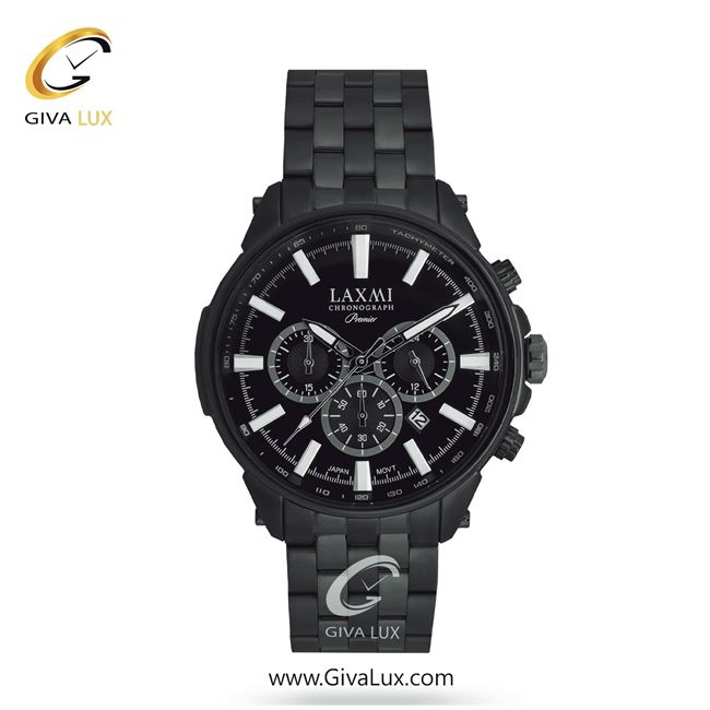 ساعت مچی اورجینال مردانه لاکسمی سه موتوره کرنوگراف مشکی | مشکی| مشکی| کد رفرنس 5-8199