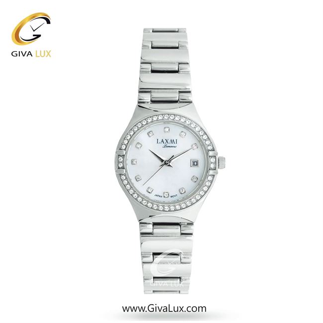 ساعت مچی اورجینال زنانه لاکسمی نقره ای | نقره ای| سفید صدفی| کد رفرنس 1-8200