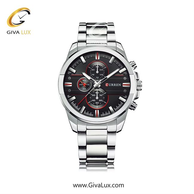 ساعت مچی اورجینال مردانه کارن (کورن) curren آبی-نقره ای | نقره ای| مشکی| کد رفرنس 8274SLBK